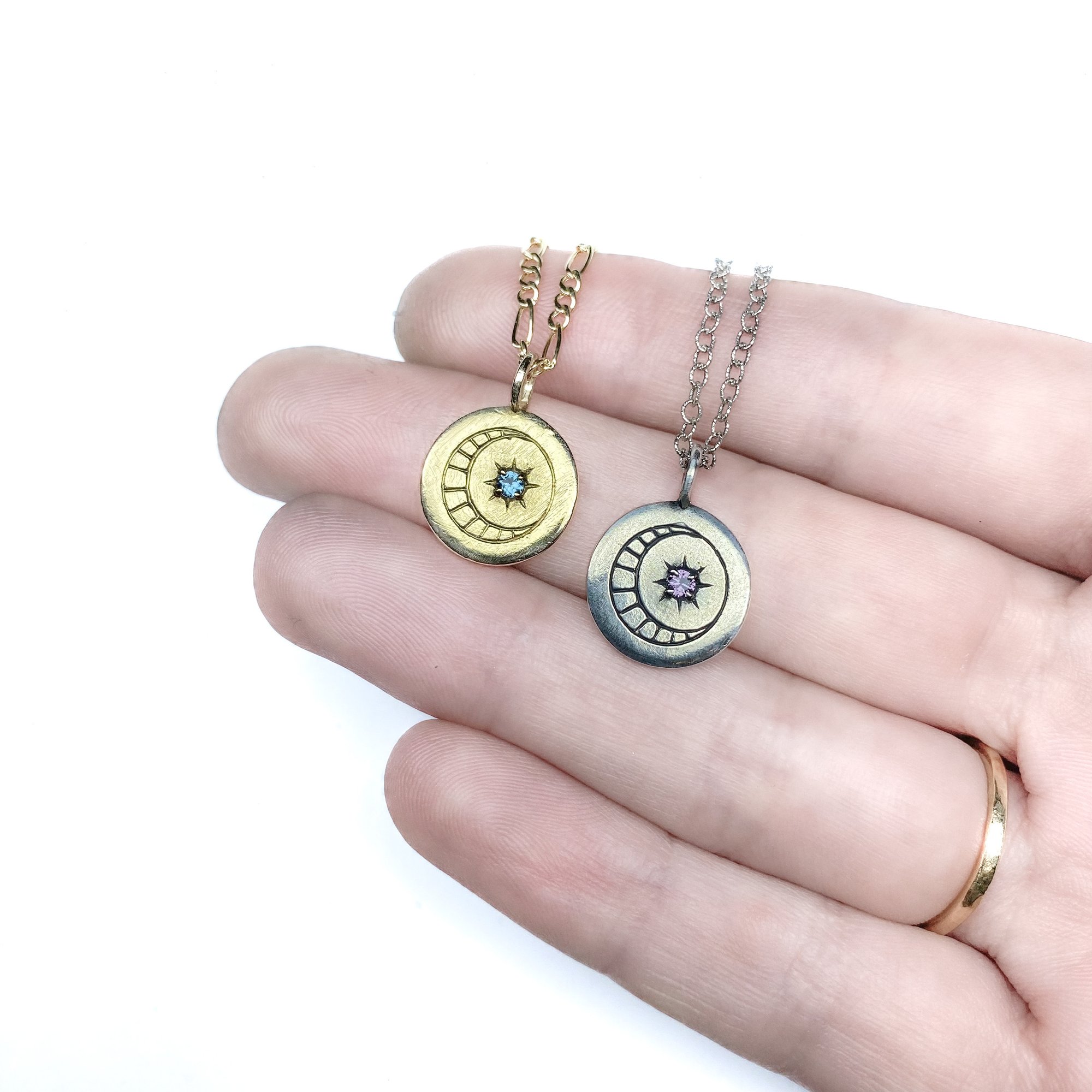 Nocturne necklace in sterling silver or gold | Arcana Obscura